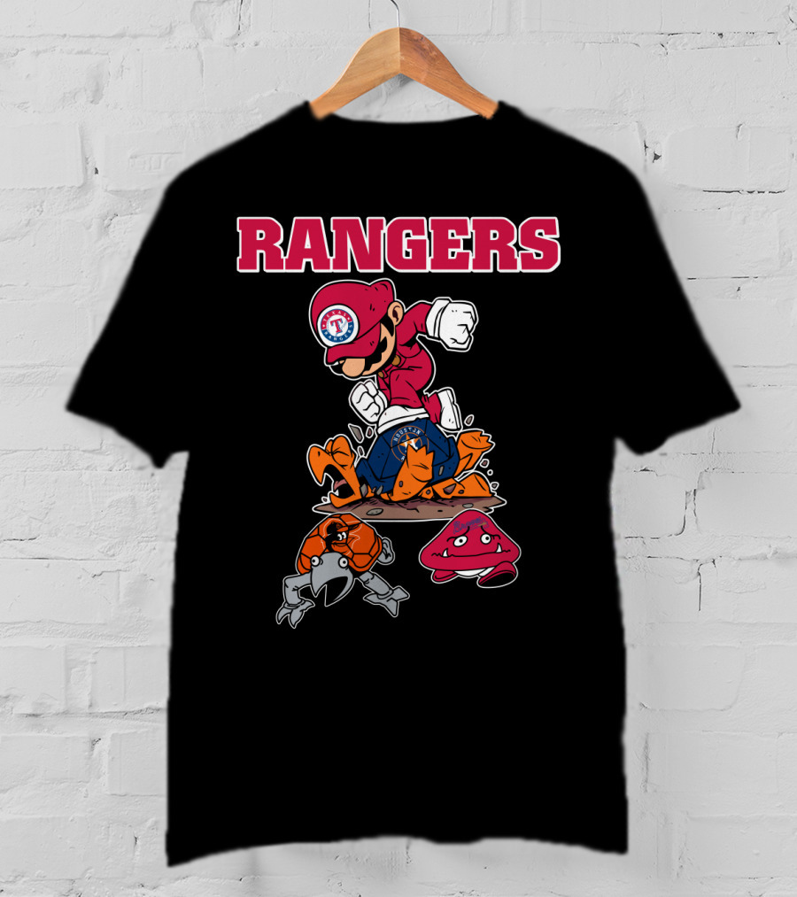 Rangers Texas Baseball Super Plumber T-Shirt