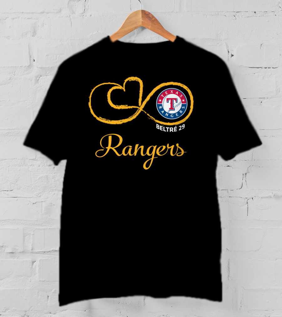 Texas Rangers Beltre 29 Infinity Symbol T-Shirt