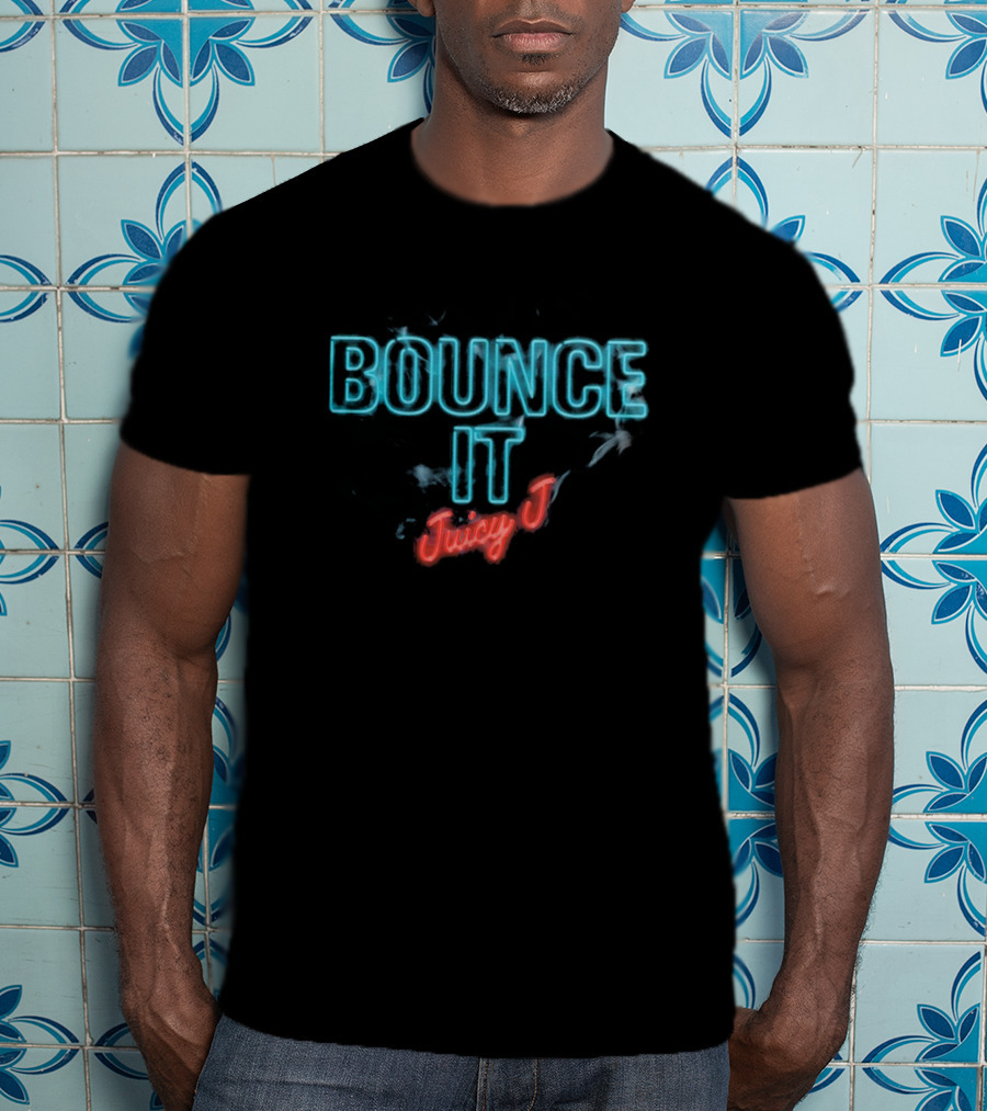 Bounce It Juicy J Neon Text T-Shirt