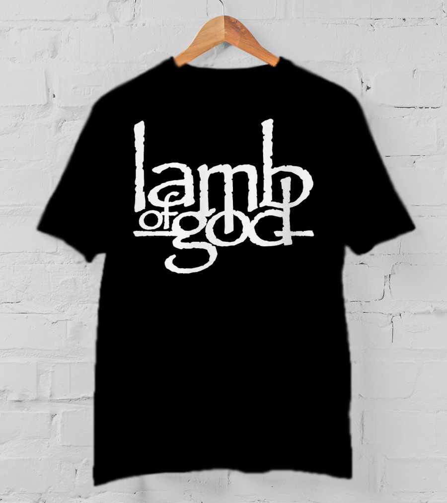 Lamb Of God Official Band Logo White T-Shirt