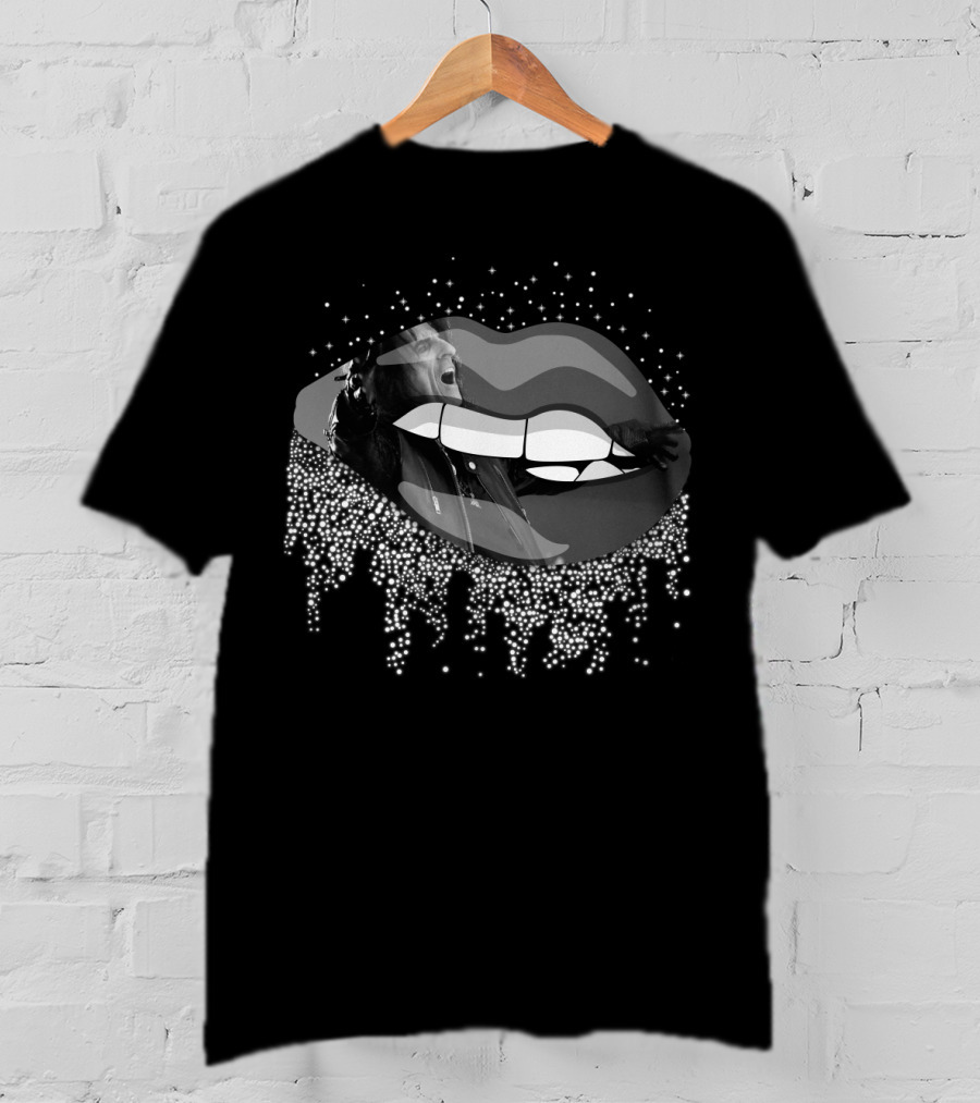 Alice Cooper Mouth B&W Performance T-Shirt