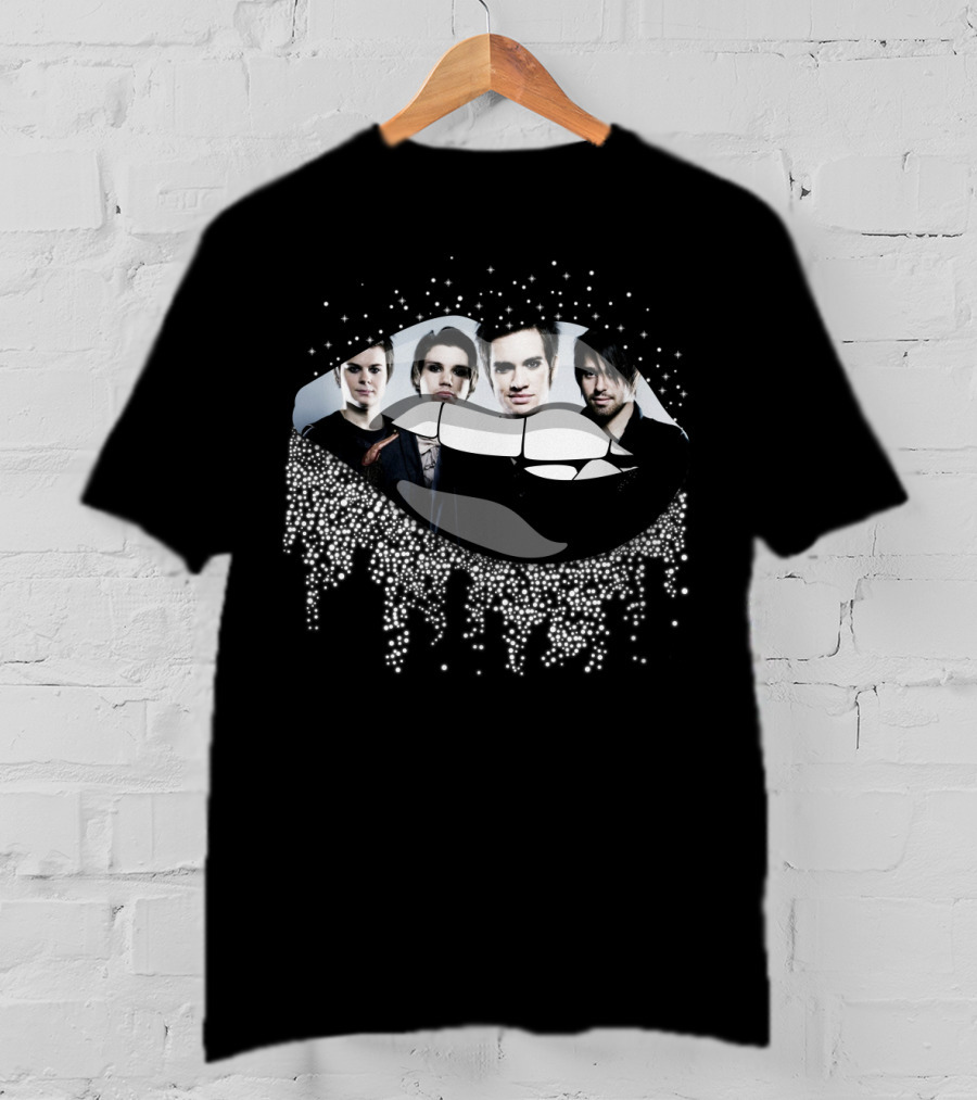 Sparkling Lip Dripping Band Portrait Panic At The Disco T-Shirt