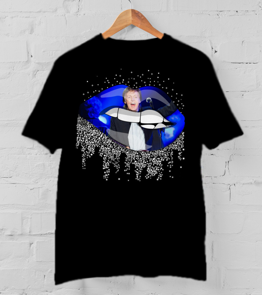 Paul Mccartney Glowing Lips Sparkling Performance T-Shirt
