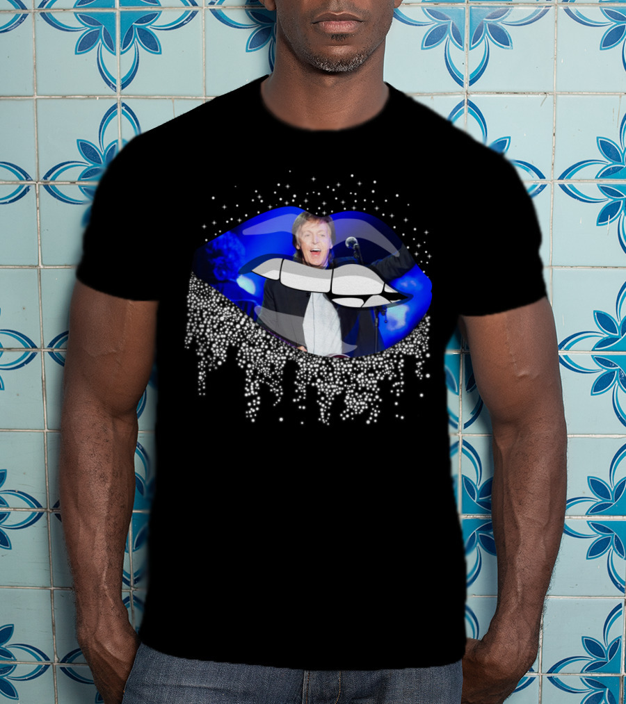 Paul Mccartney Glowing Lips Sparkling Performance T-Shirt