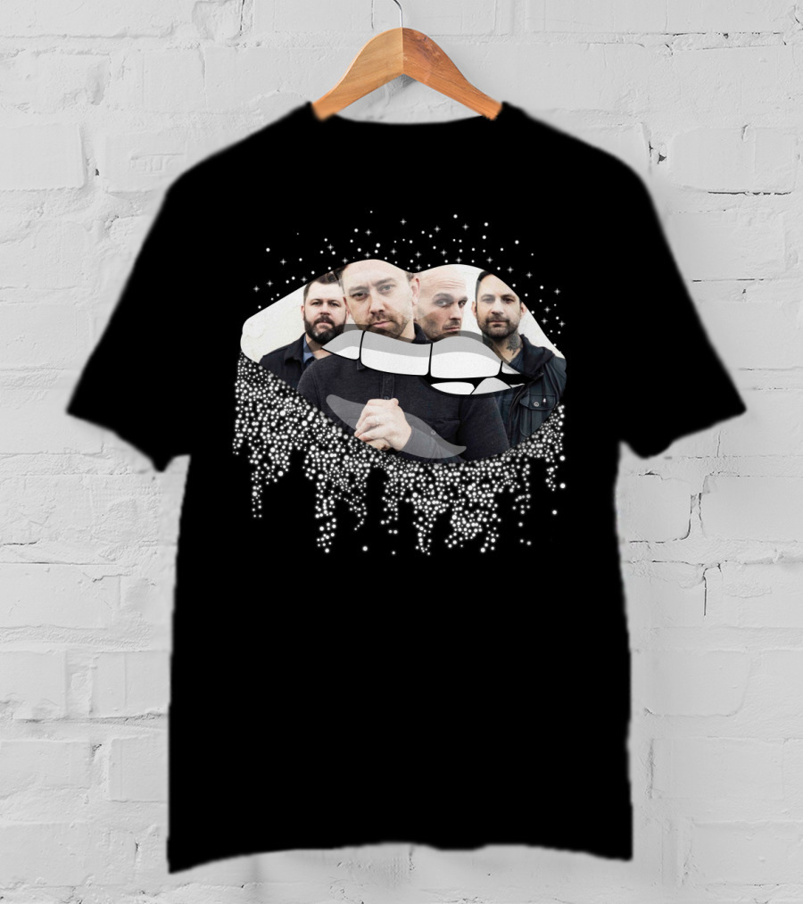 Rise Against Band Dripping Lips Visual T-Shirt