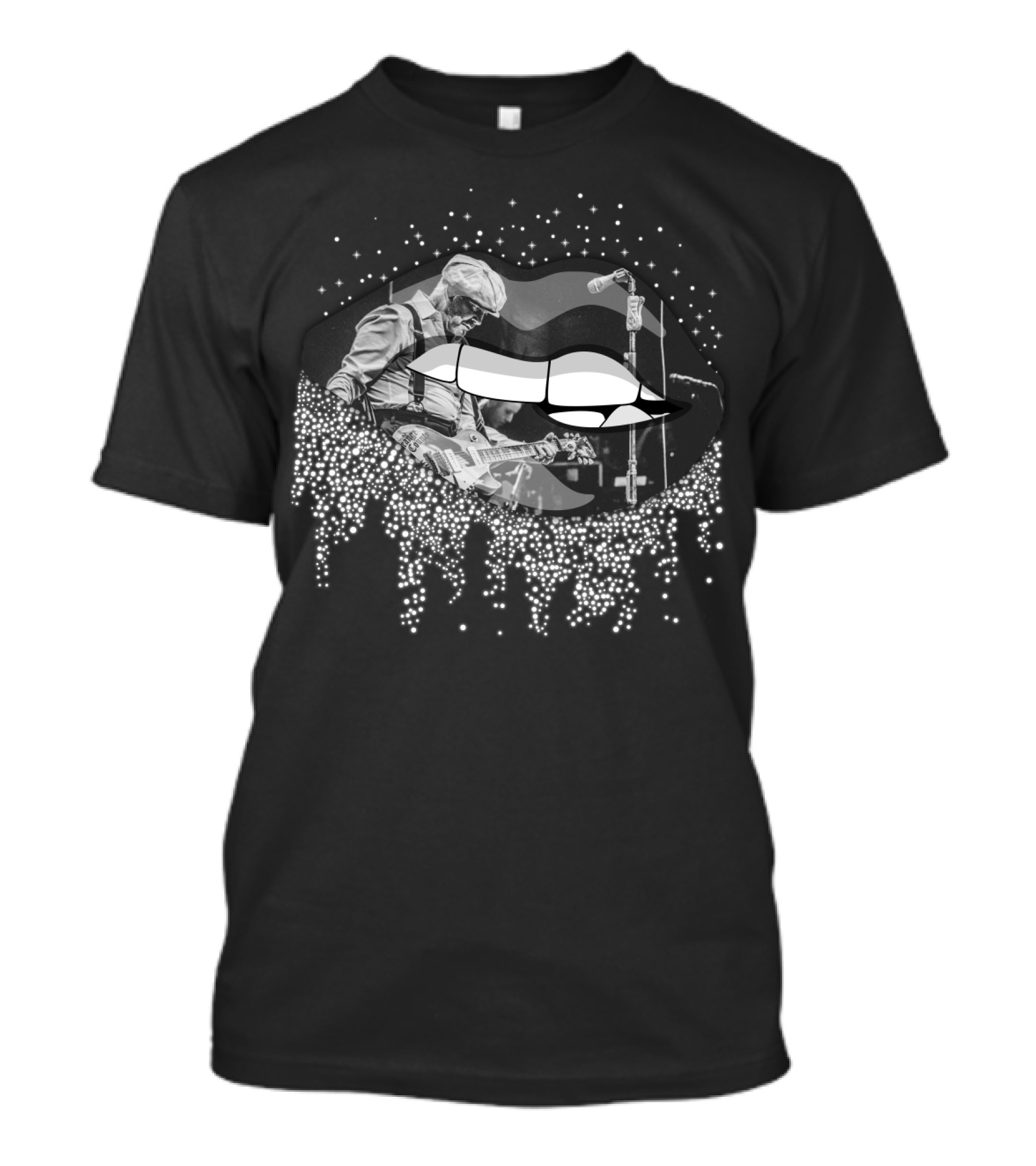 Social Distortion Band Performance Inside Glam Lips T-Shirt