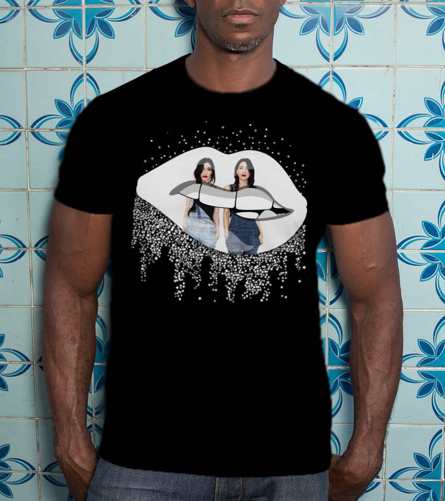 The Veronicas Sparkling Lips And Twins T-Shirt