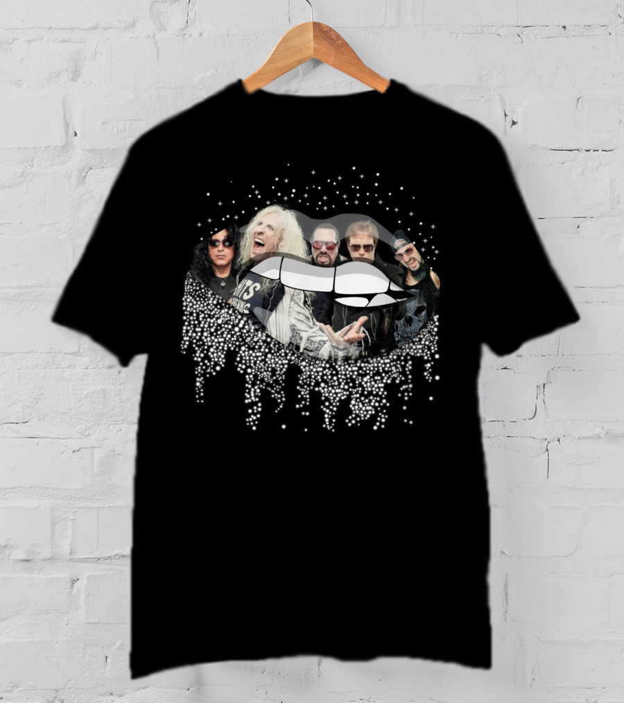 Twisted Sister Band Rock Legend Lips Glam T-Shirt
