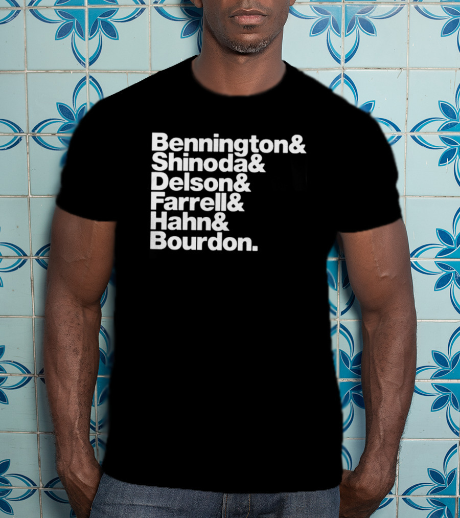 Bennington Shinoda Delson Farrell Hahn Bourdon Rock Band Linkin Park T-Shirt