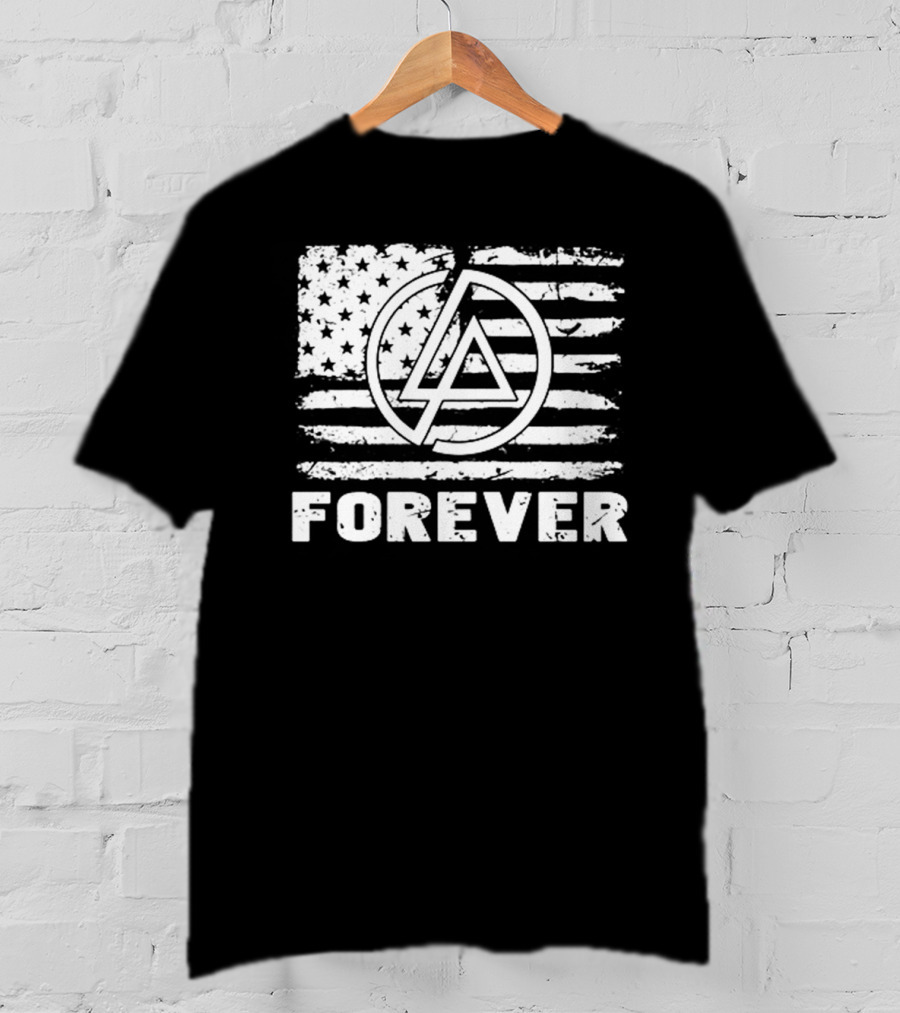 Linkin Park Forever American Flag Lp T-Shirt