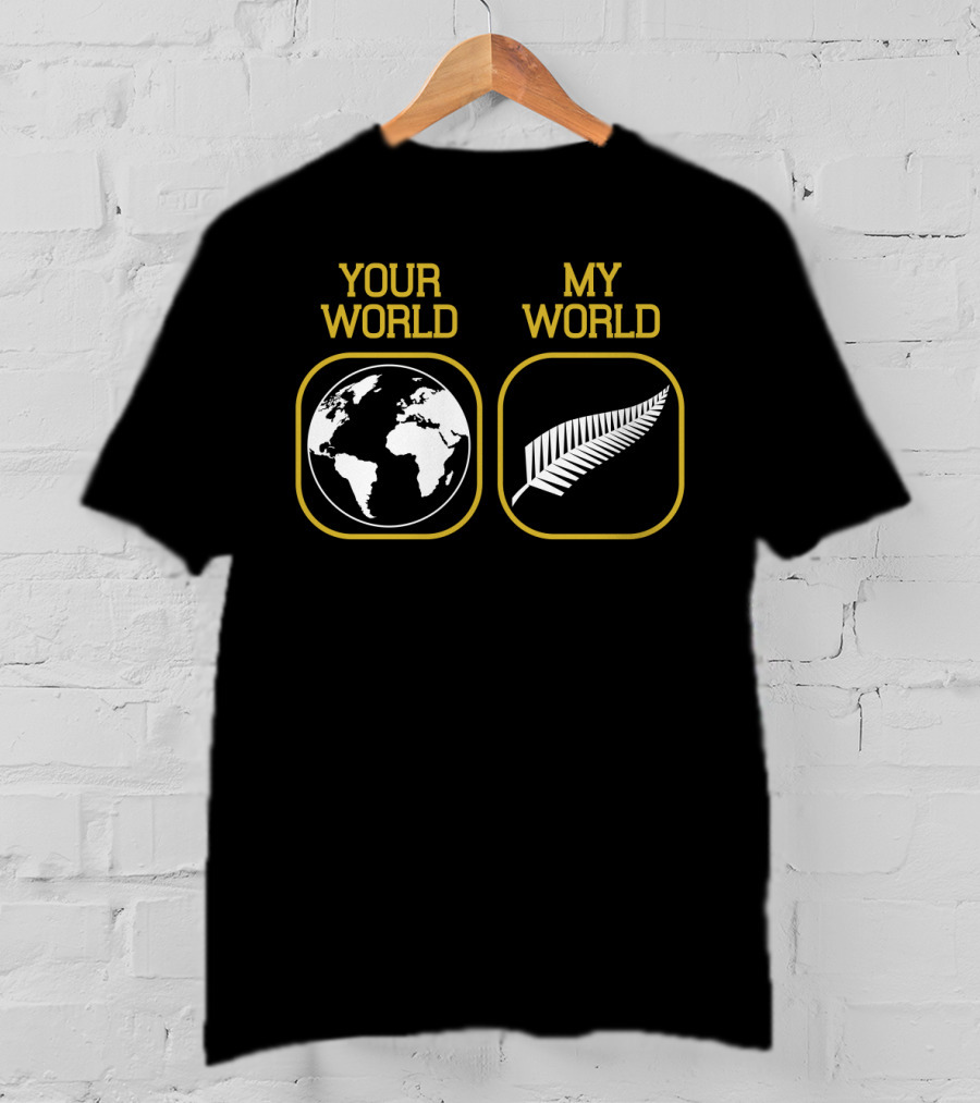 Your World My World All Blacks Silver Fern T-Shirt