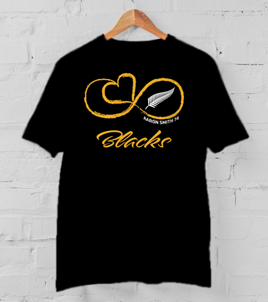 All Blacks Infinity Aaron Smith 74 Fern T-Shirt