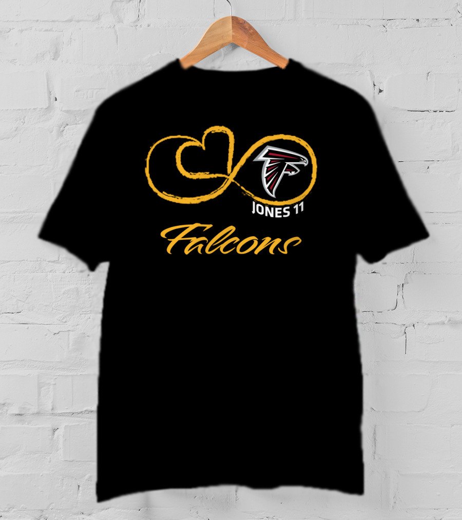 Atlanta Falcons Jones 11 Infinity Symbol T-Shirt