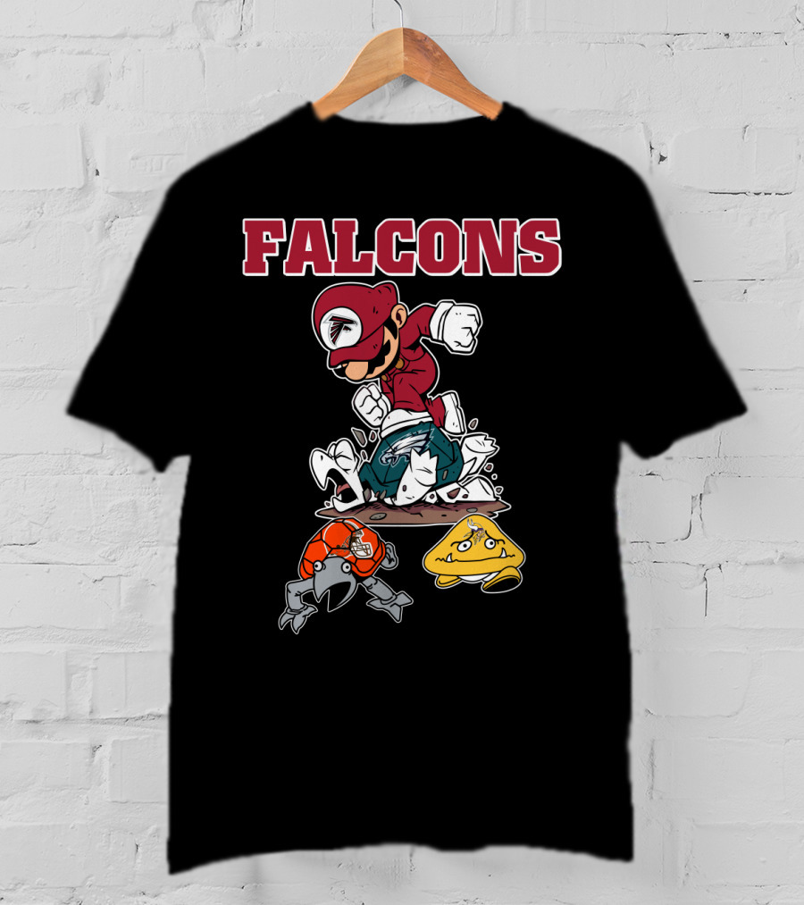 Falcons Mario Style Football Rivalry T-Shirt