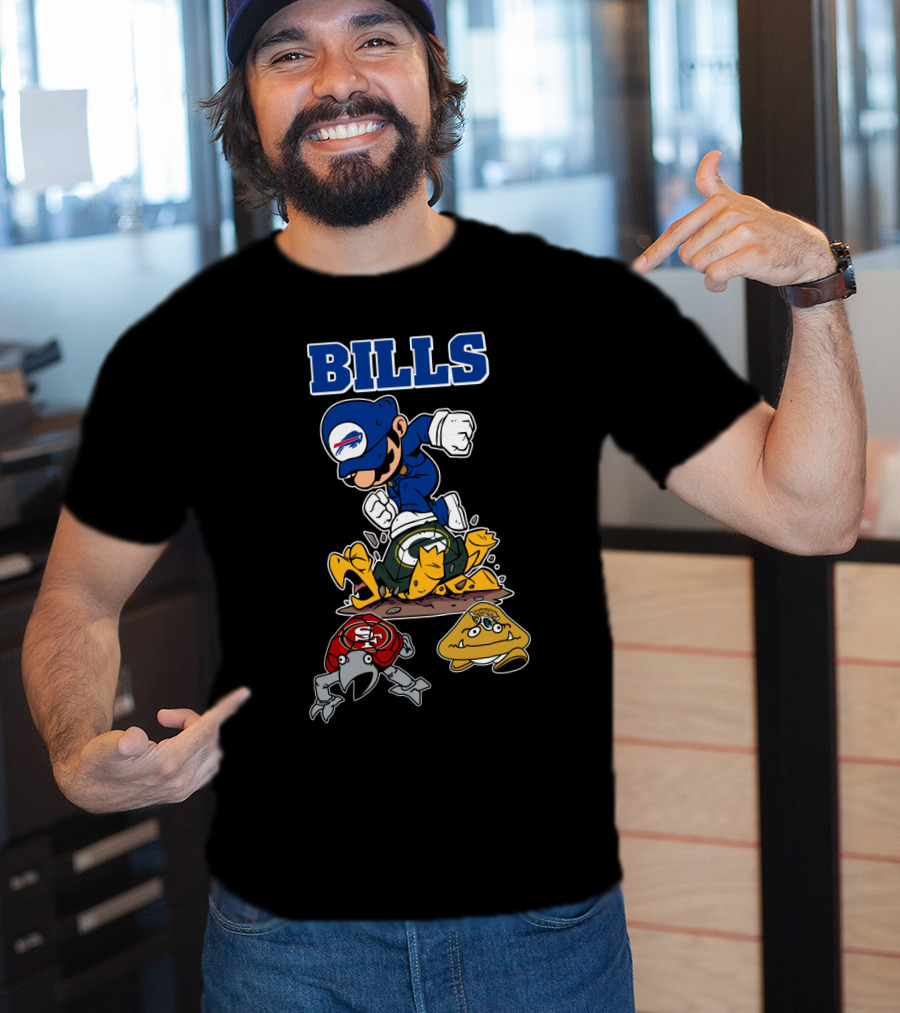 Bills Buffalo Parody Character Football Rivalry Icons T-Shirt