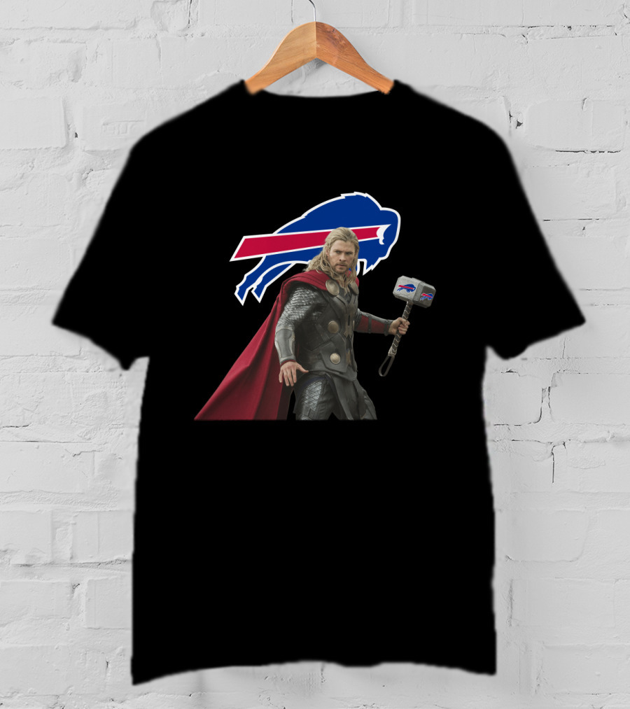 Buffalo Bills Thor Hammer Crossover T-Shirt
