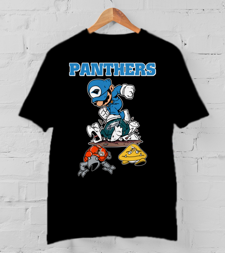Panthers Toad And Koopa Defeated T-Shirt