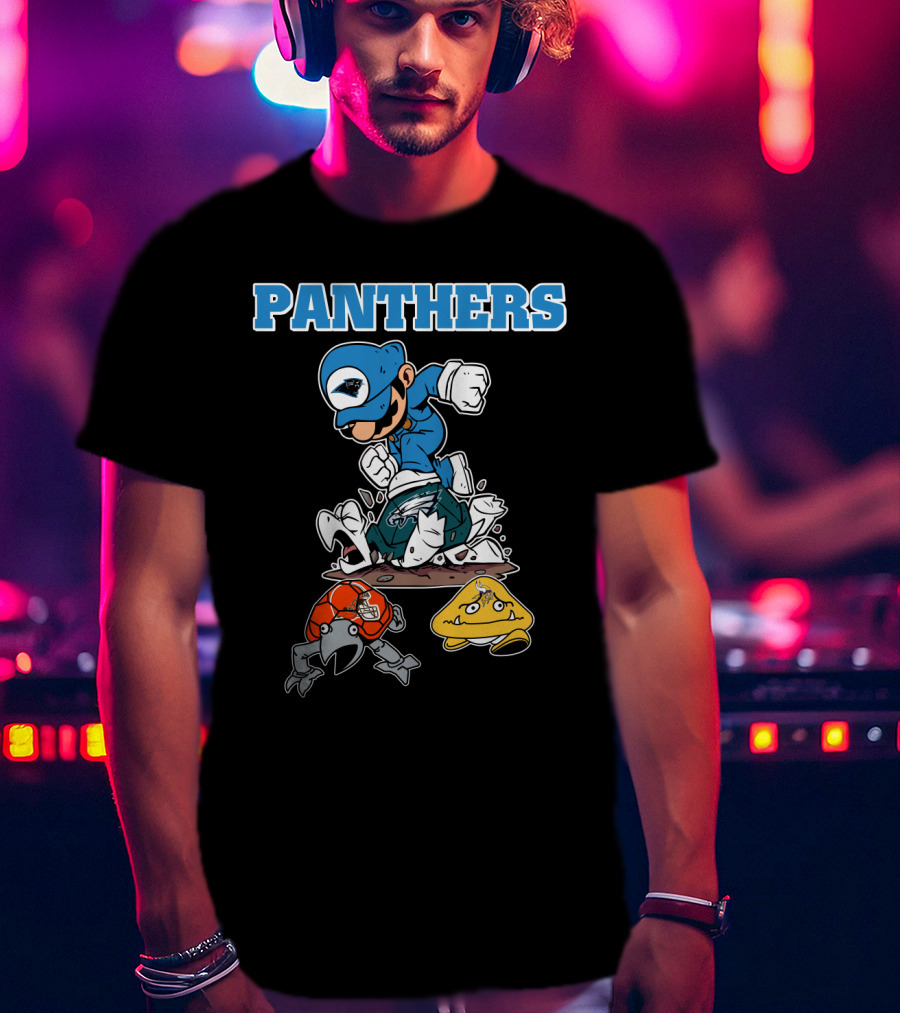 Panthers Toad And Koopa Defeated T-Shirt