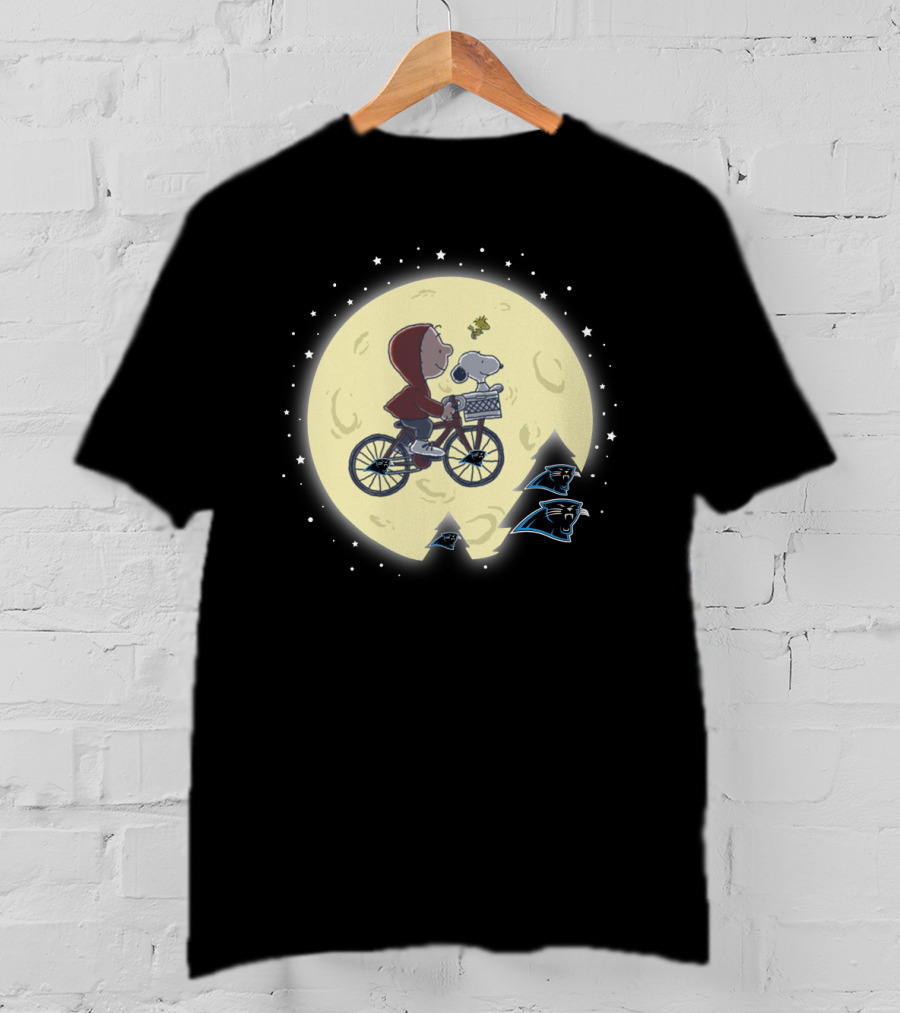 Halloween Carolina Panthers E.t. Peanuts Mashup T-Shirt