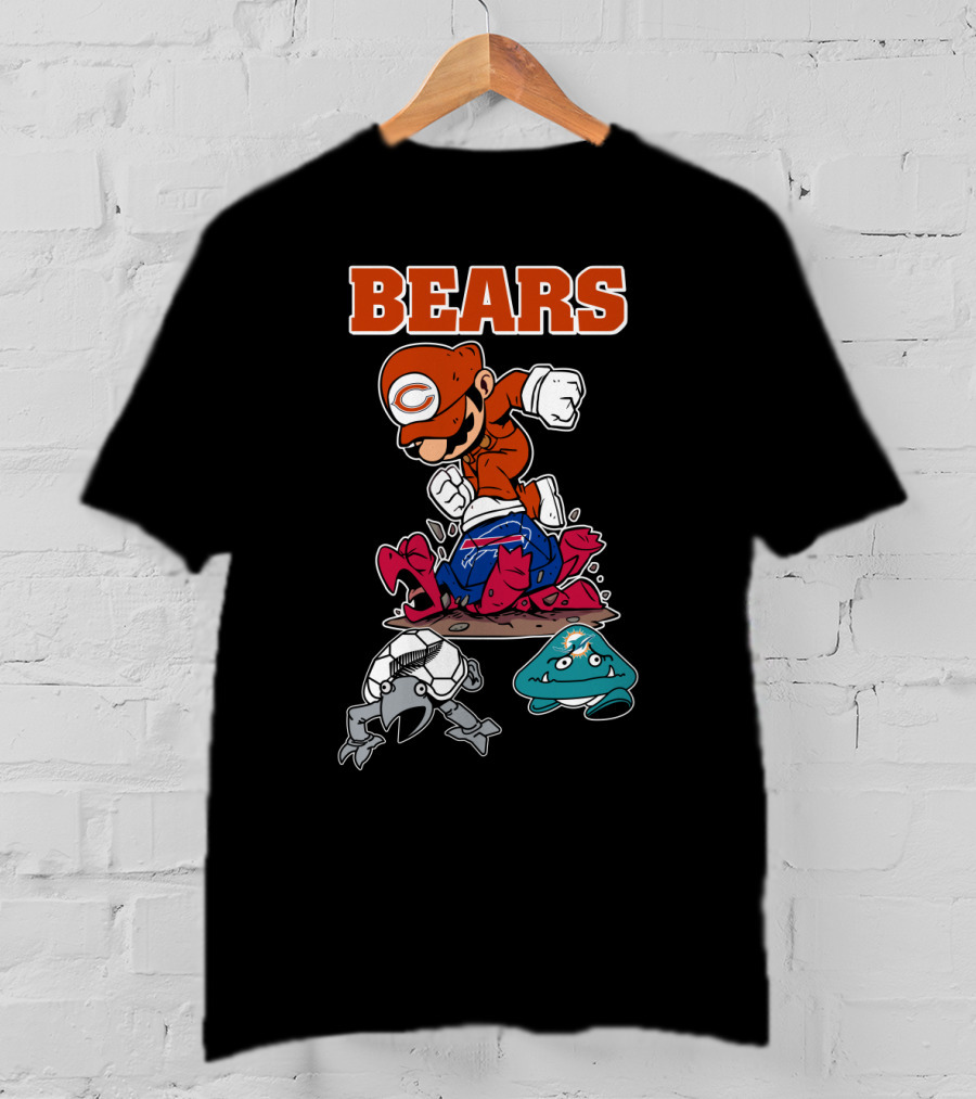 Bears Chicago Football Gamer Crossover T-Shirt