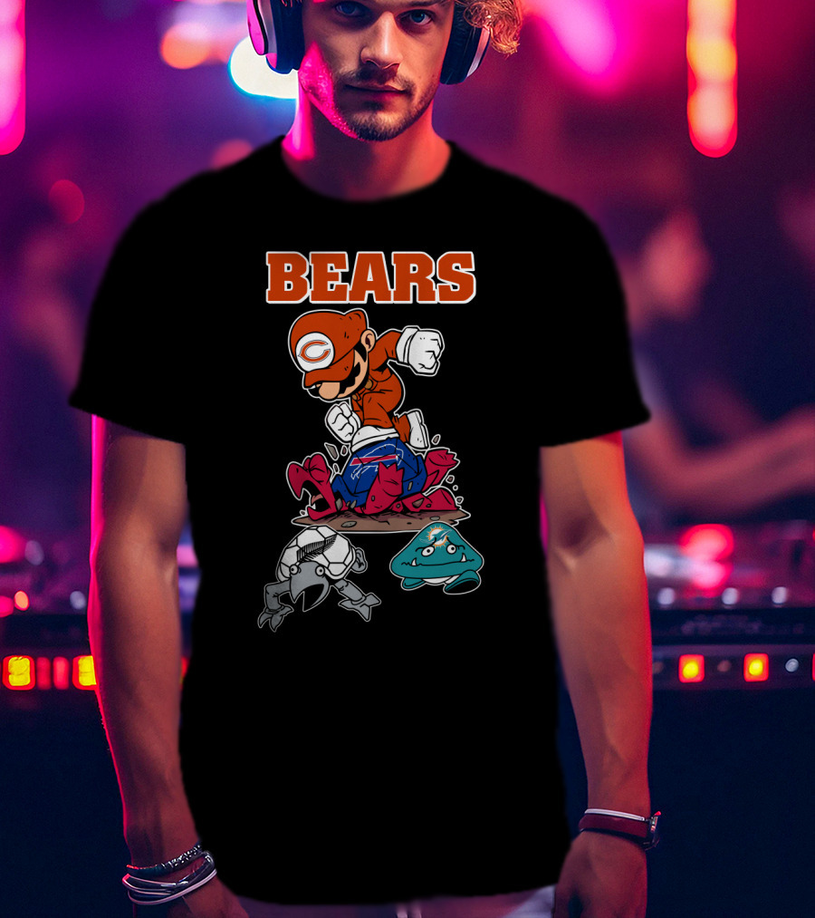 Bears Chicago Football Gamer Crossover T-Shirt