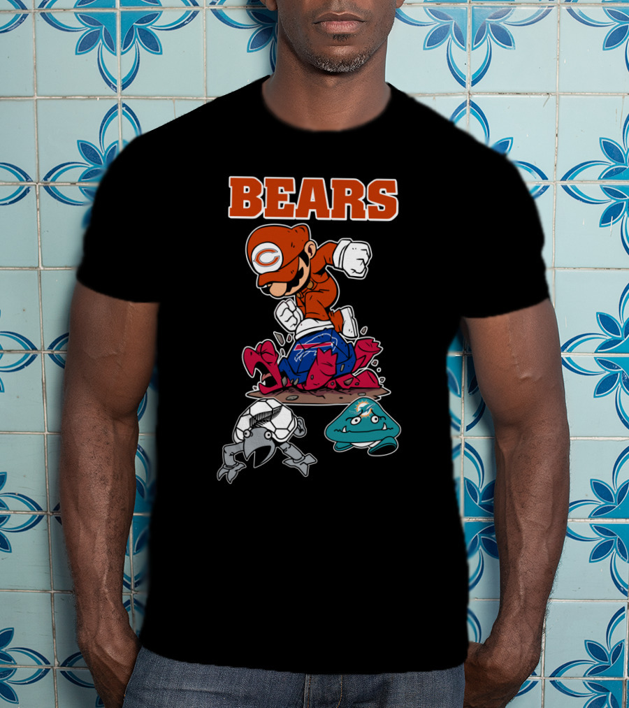 Bears Chicago Football Gamer Crossover T-Shirt