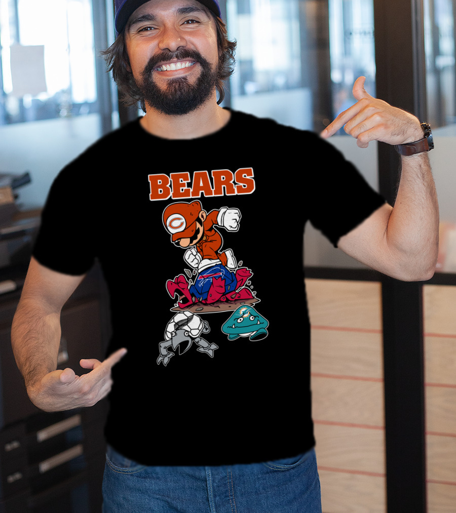 Bears Chicago Football Gamer Crossover T-Shirt