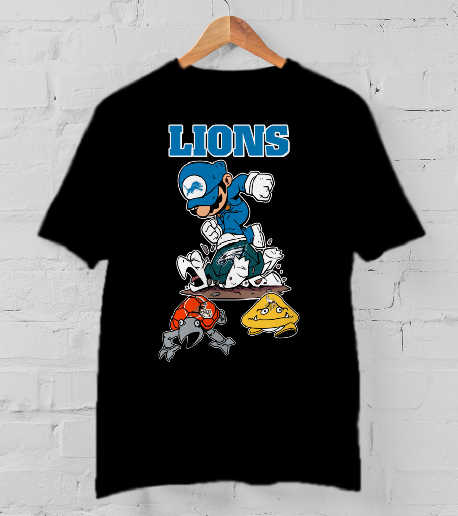 Lions Detroit Football Character Adventure T-Shirt