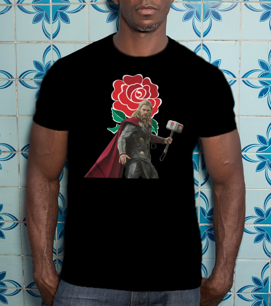England Rugby Rfu Mighty Thor Red Rose T-Shirt
