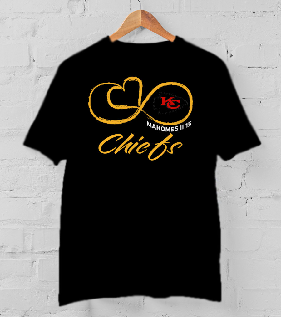 Kansas City Chiefs Mahomes Ii 15 Ks Logo Chiefs T-Shirt