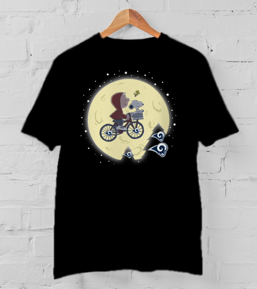 Halloween Los Angeles Chargers Et Peanuts Crossover T-Shirt