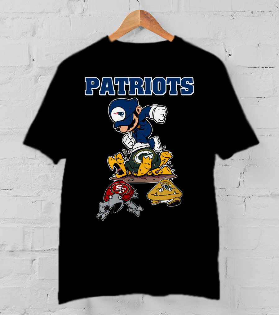Patriots New England Cartoon Character Rivalry Victory T-Shirt