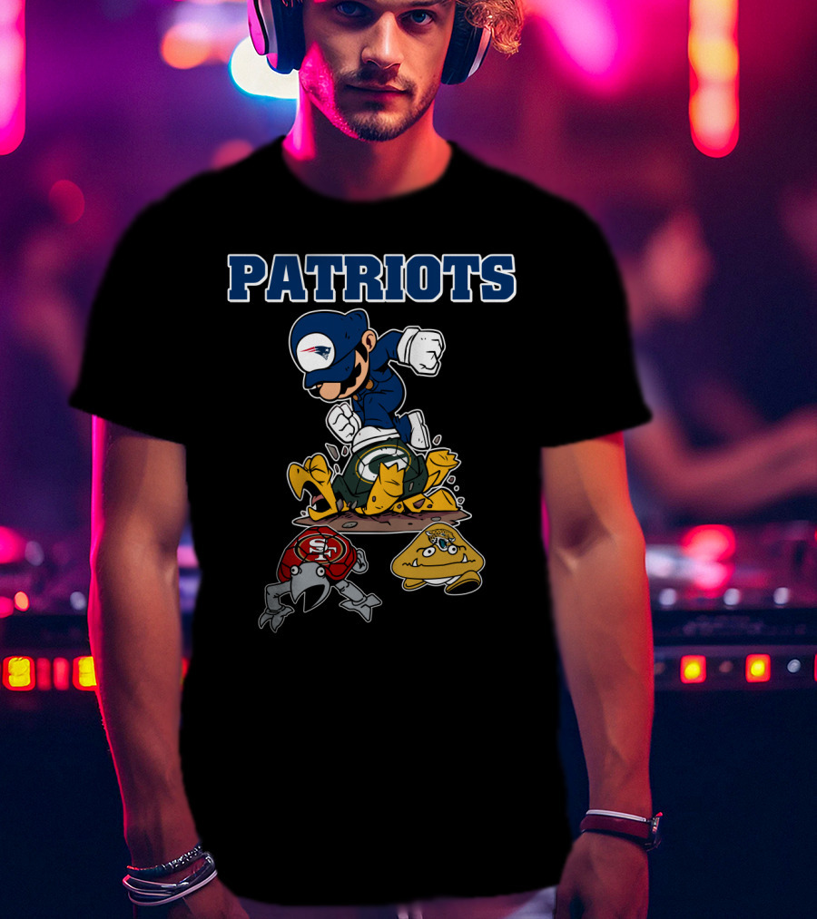 Patriots New England Cartoon Character Rivalry Victory T-Shirt