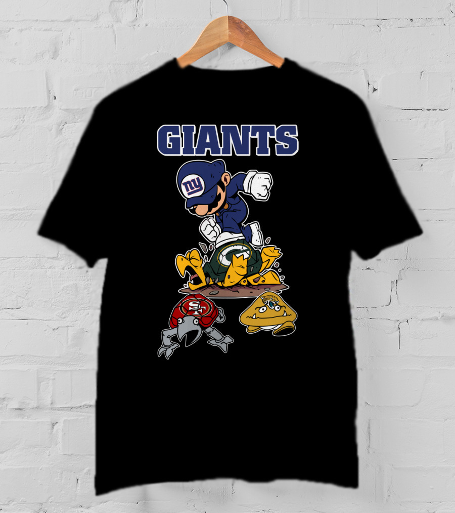 New York Giants Mario Style Packers 49ers Eagles T-Shirt