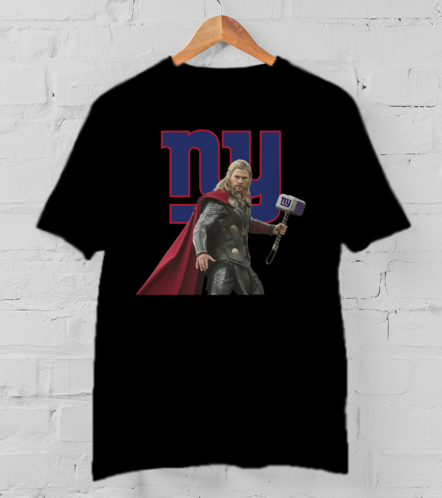 Ny New York Giants Thor Hammer T-Shirt