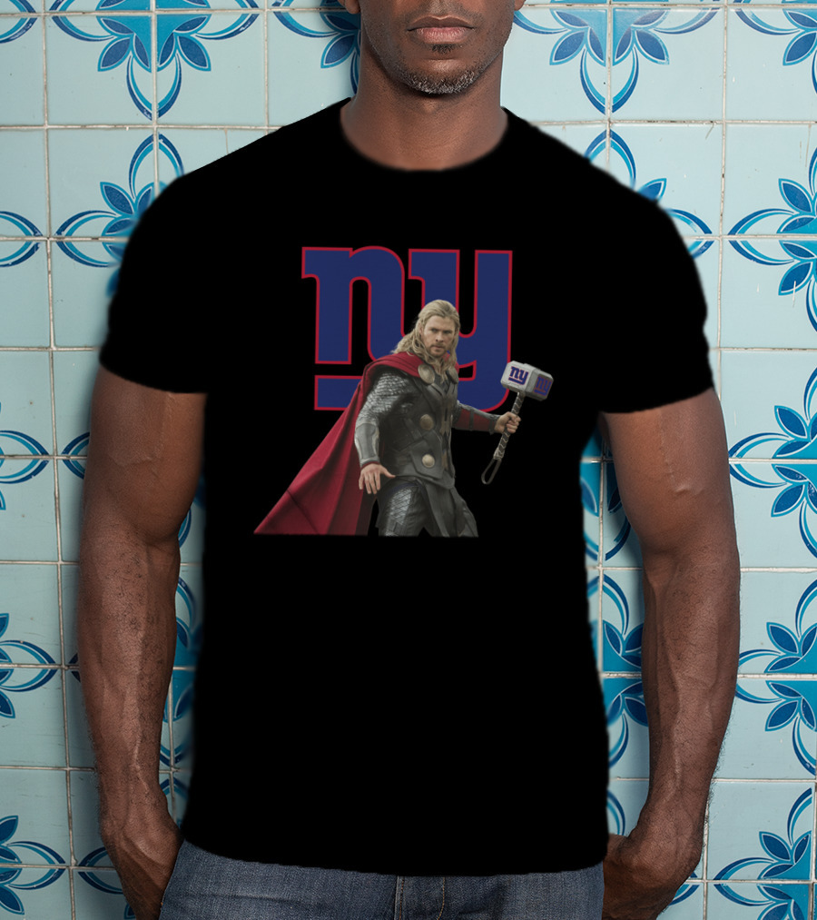 Ny New York Giants Thor Hammer T-Shirt