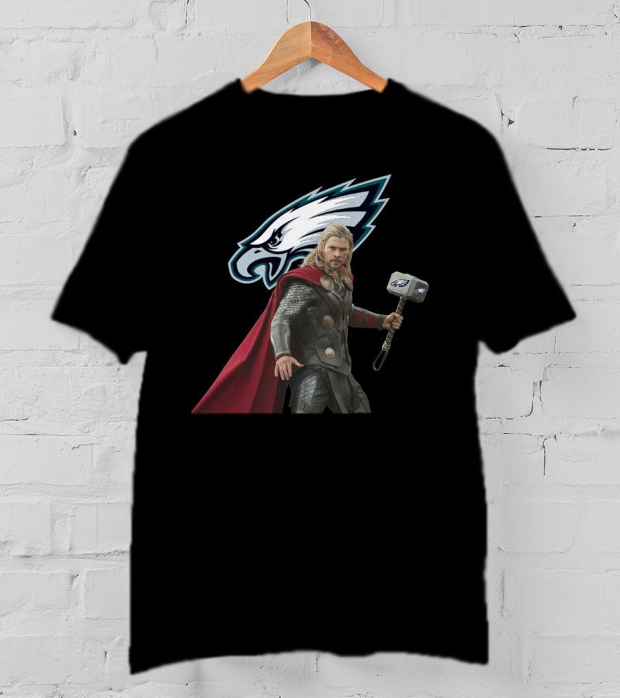 Philadelphia Eagles Thor Hammer Crossover T-Shirt