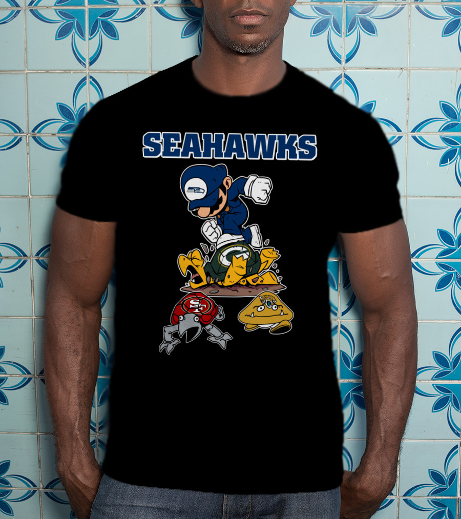 Seattle Seahawks Mario Style Victory Over Rivals T-Shirt
