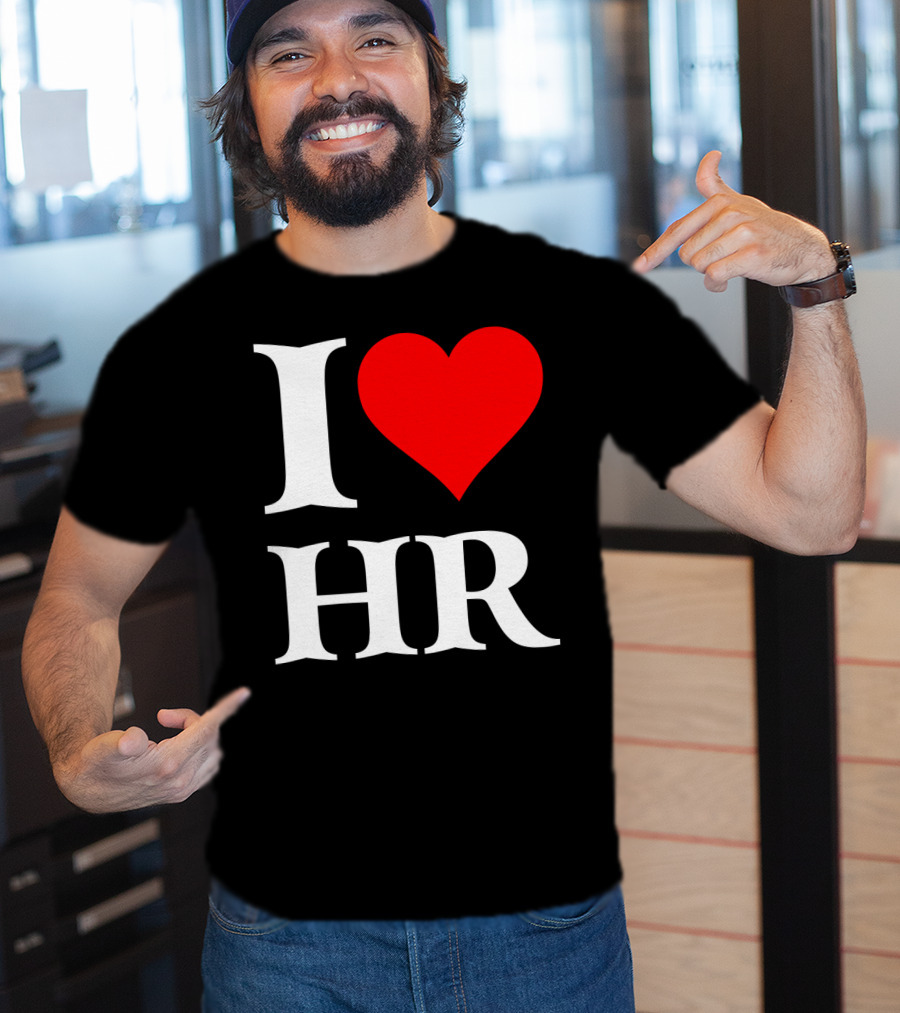 I Heart HR Human Resource Passion Enthusiast T-Shirt