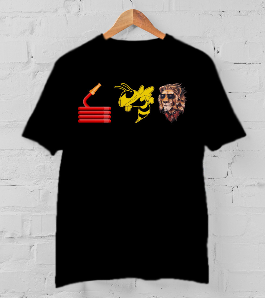 Hose Insect Animated Sunglasses Lion T-Shirt