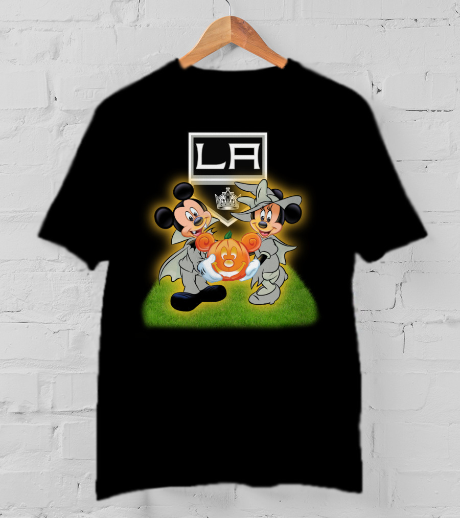 La Kings Halloween Mickey Mouse Pumpkin Celebration T-Shirt