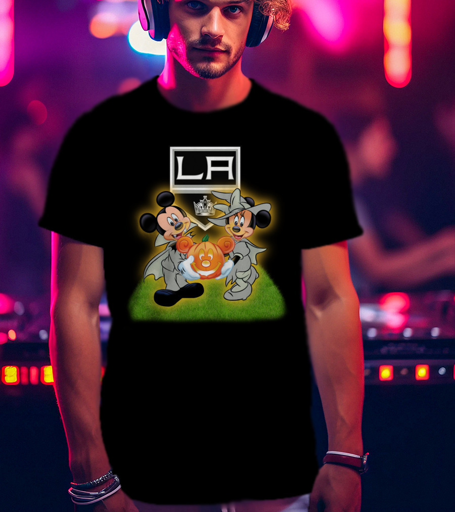 La Kings Halloween Mickey Mouse Pumpkin Celebration T-Shirt