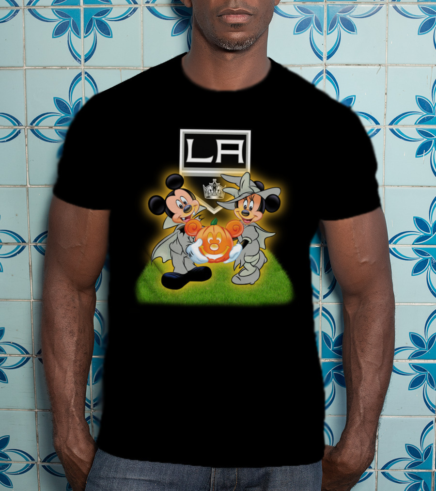 La Kings Halloween Mickey Mouse Pumpkin Celebration T-Shirt