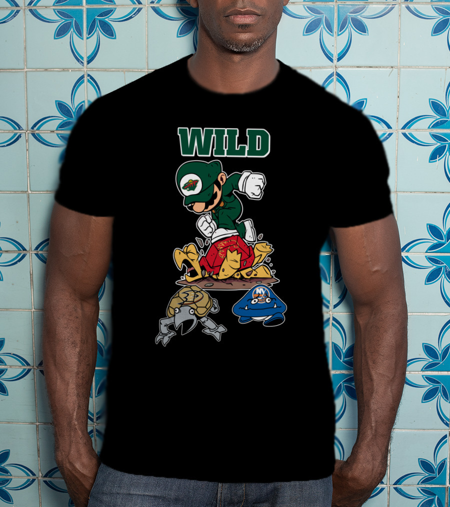 Wild Minnesota Wild Parody With Cartoon Characters And Sports Team T-Shirt