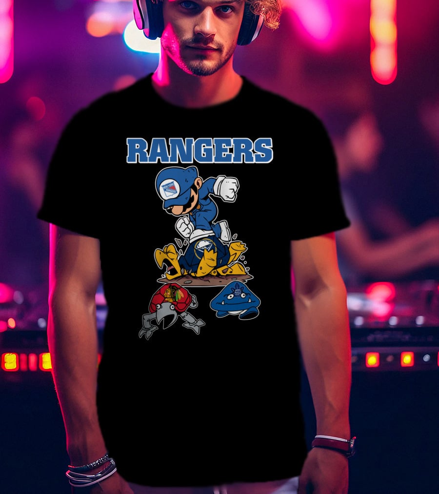 Rangers Hockey Hero Triumphs Over Rivals T-Shirt