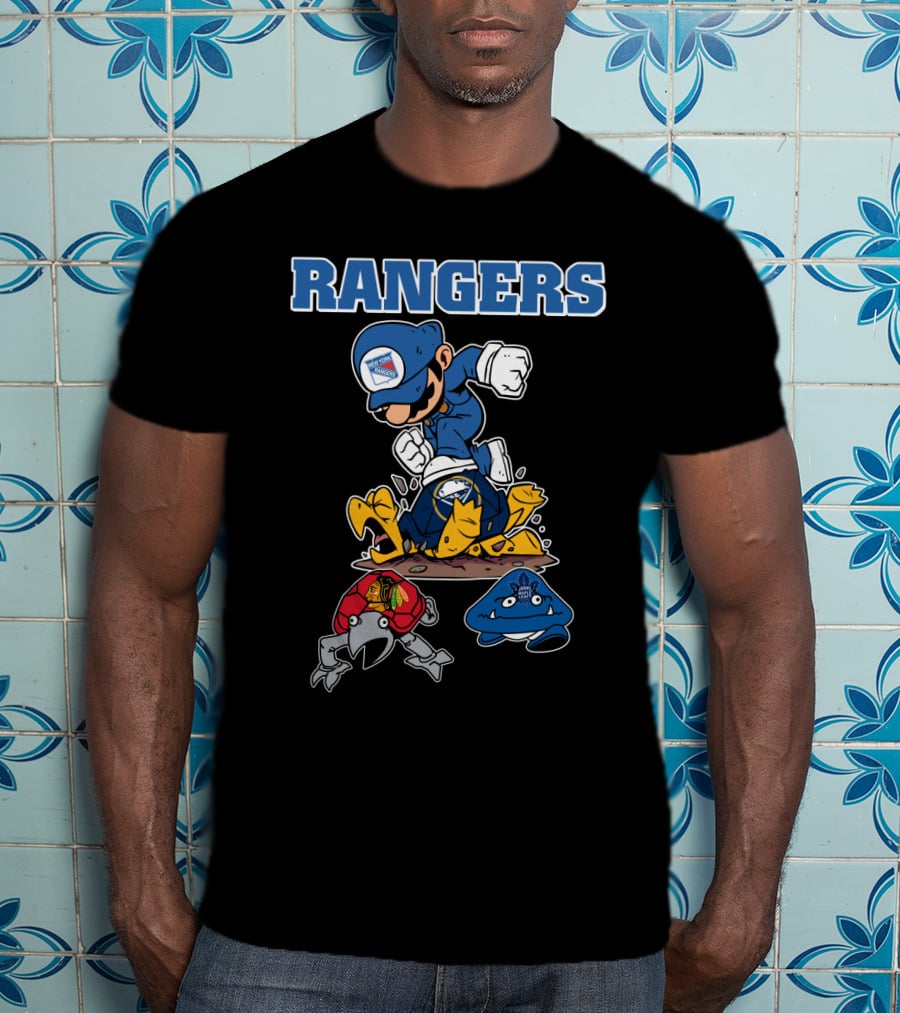 Rangers Hockey Hero Triumphs Over Rivals T-Shirt