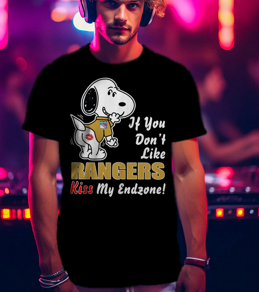 New York Rangers If You Don't Like Rangers Kiss My Endzone T-Shirt
