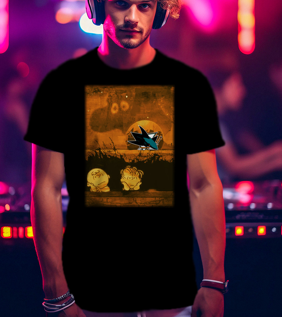 Peanuts Halloween San Jose Sharks T-Shirt
