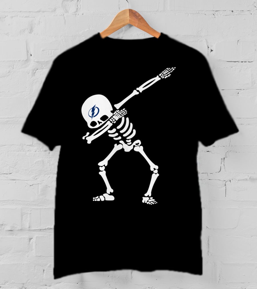 Tampa Bay Lightning Skeleton Dabbing T-Shirt