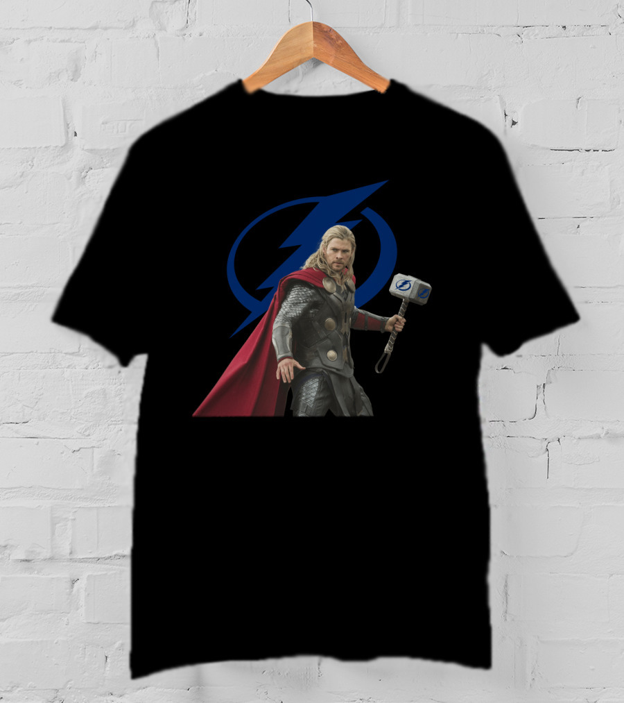 Tampa Bay Lightning Thor Hammer Fusion T-Shirt